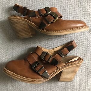 ASOS leather sling back w/heel